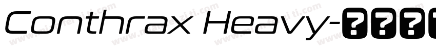 Conthrax Heavy字体转换
